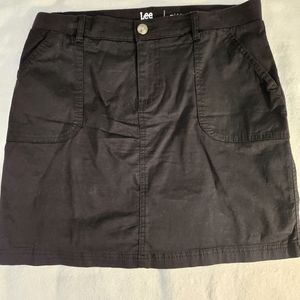 Lee Rider Black Midrise Skirt (Skort) Size 8